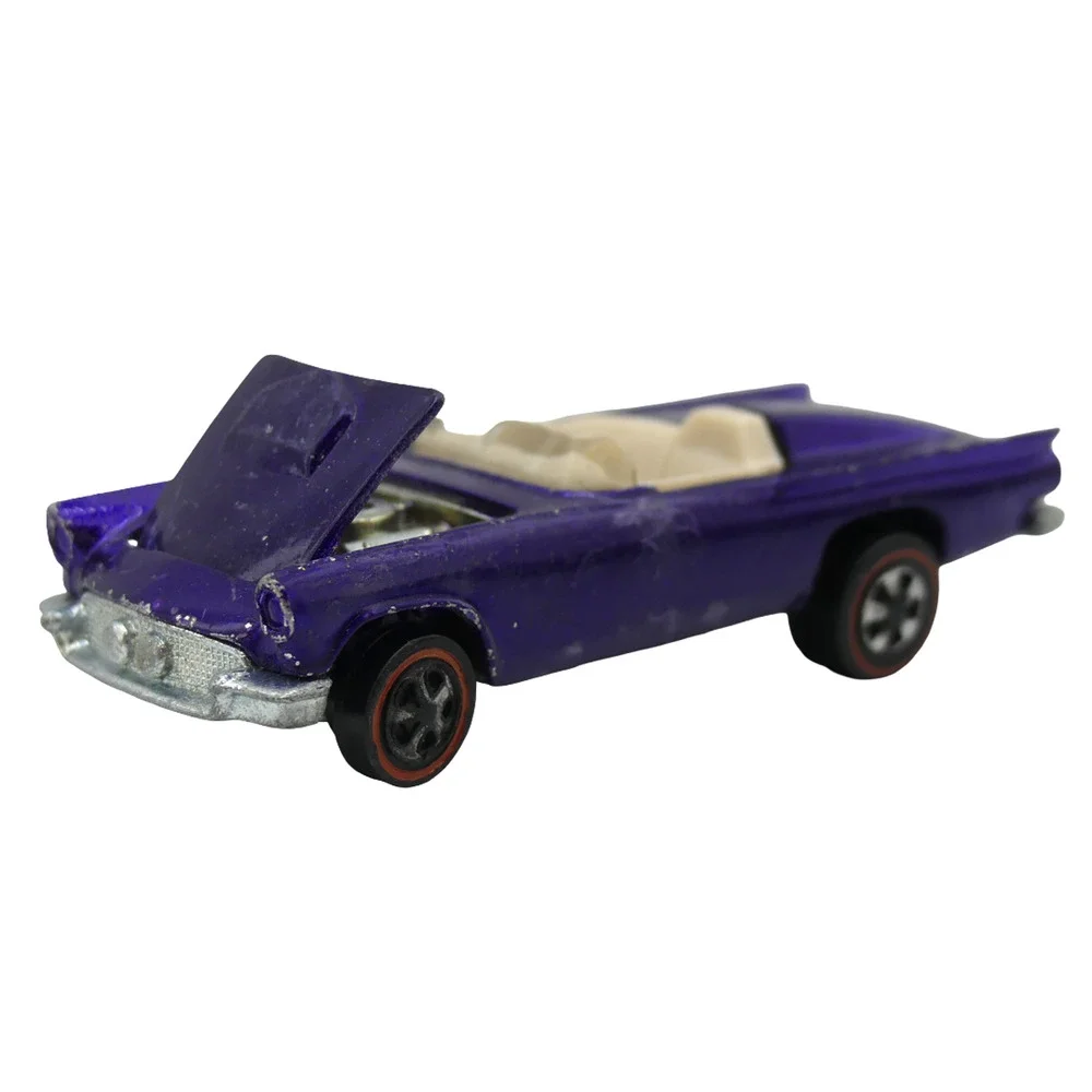 Vintage 1969 Mattel Hot Wheels Classic 57 Bird Purple Redline Diecast Car